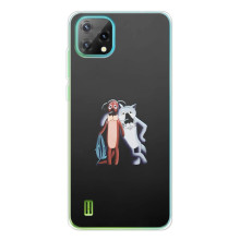 Мультяшный принт на Чехол для ,Блэквью Осокал С60 (Шо, опять)