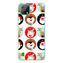 Силиконовый бампер на рождество для Blackview Oscal C60 (Рождественский принт)