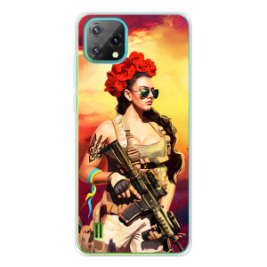 ЗСУ Чехлы (TPU) для Blackview Oscal C60 – Женщина солдат
