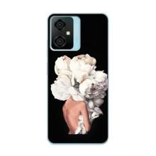 Чехлы (ART) Цветы на Blackview Oscal C70 (VPrint) (Білі квіти)