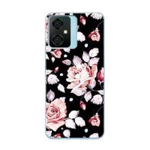 Чохли з квітами для Blackview Oscal C70 (VPrint) (Квіти на чорному)