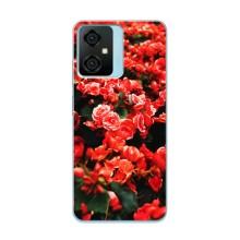 Чохли з квітами для Blackview Oscal C70 (VPrint) (Квіти червоні)