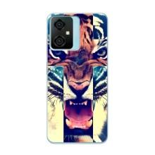 Чехлы с изображением разных животных для Blackview Oscal C70 (Яркий Тигр)