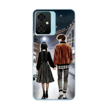 Чехол с дизайном Венздей 2 на Blackview Oscal C70 – Уэнсдей и Тайлер