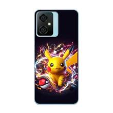 Чохол з Пікачу на Blackview Oscal C70 – Пікачу з м'ячем