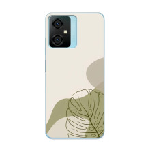 Силиконовый чехол с принтом в цветах на Blackview Oscal C70 – Монстера зелёная