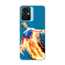 Чохол з принтом Фантастична четвірка для Blackview Oscal C70 – Людина-факел