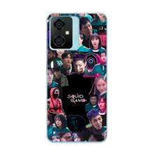 Чехол Гра в кальмара для Blackview Oscal C70 – Коллаж игры кальмара