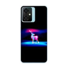 Силиконовый бампер с картинкой животных для Blackview Oscal C70 (Яркий олень)