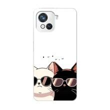 Чехол с рисунком кот на Blackview Oscal C80 – Коты в очках
