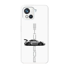 Чохол з авто Порше для Blackview Oscal C80 – білий порше
