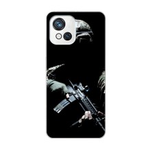 Чехол с украинским воином на Blackview Oscal C80 (Украинский снайпер)