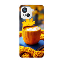 Чохол з унікальним дизайном 'Осінь з кавою' для Blackview Oscal C80 – Кава з жовтим