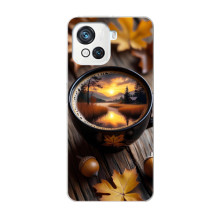 Чохол з унікальним дизайном 'Осінь з кавою' для Blackview Oscal C80 – Темна кава