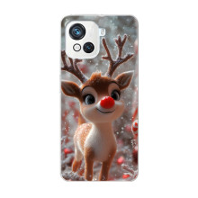 Яркий чехол для Blackview Oscal C80 с Зимними Оленятами