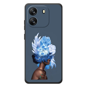 Чехлы (ART) Цветы на Blackview Oscal Flat 1C (VPrint)