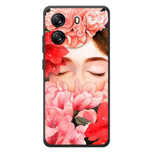 Чехлы (ART) Цветы на Blackview Oscal Flat 1C (VPrint)
