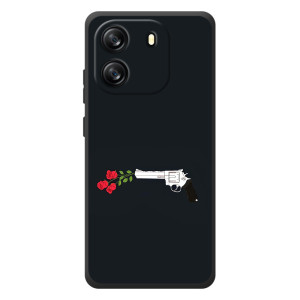 Чехлы (ART) Цветы на Blackview Oscal Flat 1C (VPrint)