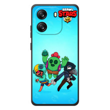 Чехлы Brawl Stars для Blackview Oscal Flat 1C (AlphaPrint) (Тріо героїв)