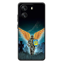 Чехлы с картинкой ЗСУ для Blackview Oscal Flat 1C (AlphaPrint) (Солдат ЗСУ)