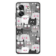 Чохли з Котиками для Blackview Oscal Flat 1C (VPrint) (Мальовані котики)