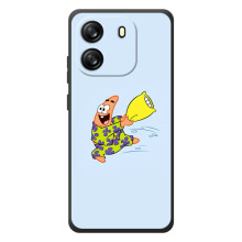 Чехлы с Патриком на Blackview Oscal Flat 1C (Патрик с подушкой)