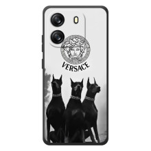 Чохли VERSACE для Чорто́в В'ю Оскал Флєт 1С (PREMIUMPrint) – Доберман Версаче