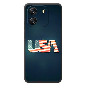 Чохол Прапор USA для Blackview Oscal Flat 1C – USA