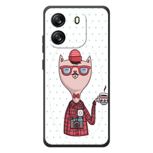 Чехол на тематику: Коты для Blackview Oscal Flat 1C – Кот аристократ