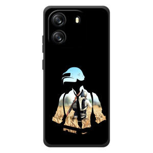 Силиконовый чехол с картинкой "Герой Pubg" на Blackview Oscal Flat 1C – Пубг мен
