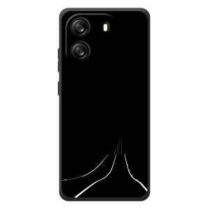 Чехол с картинками на черном фоне для Blackview Oscal Flat 1C – Дорога