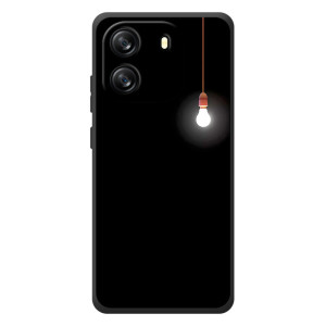 Чехол с картинками на черном фоне для Blackview Oscal Flat 1C – Лампочка