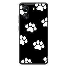 Бампер для Blackview Oscal Flat 1C с картинкой "Песики" (Следы собак)