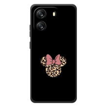 Чехол с леопардовым принтом на Blackview Oscal Flat 1C – Леопардовая Минни