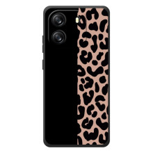 Чехол с леопардовым принтом на Blackview Oscal Flat 1C – Леопардовый фон