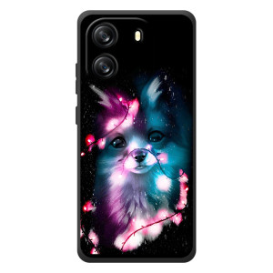 Чехол с Лисичкой для Blackview Oscal Flat 1C – Черная Лиса