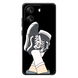 Чехол с Прикольным принтом на Blackview Oscal Flat 1C – Кеды