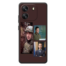 Чохол для Blackview Oscal Flat 1C (AlphaPrint - с принтом Зеленського) (Президент)