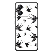 Чохол з пташками на Blackview Oscal Flat 1C (VPrint)