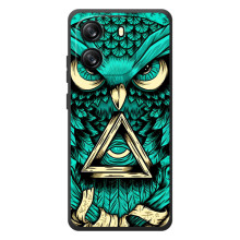 Чохол з пташками на Blackview Oscal Flat 1C (VPrint) – Сова з оком