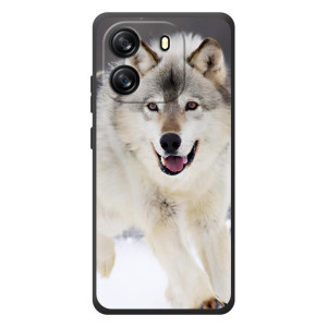 Чохол з Вовком на Blackview Oscal Flat 1C – Вовк біжить по снігу