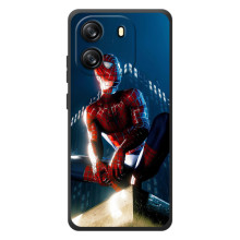 Чехол Супергерой Человека Паука на Blackview Oscal Flat 1C (Паук на доме)