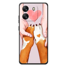 Чехол (ТПУ) Милые собачки для Blackview Oscal Flat 1C (Любовь к собакам)