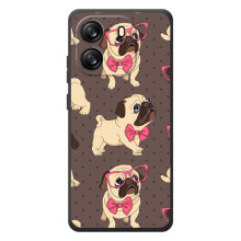 Чехол (ТПУ) Милые собачки для Blackview Oscal Flat 1C (Собачки Мопсики)