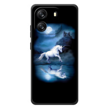 Чехол Unicorn на Blackview Oscal Flat 1C – Единорог