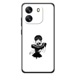 Чехлы Венсдей на Blackview Oscal Flat 1C Уэнсдей (AlphaPrint)