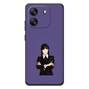 Чехлы Венсдей на Blackview Oscal Flat 1C Уэнсдей (AlphaPrint)