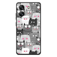 Чохол із милими котиками на Бlаckview Оsсal Флeт 1С – Колаж з котами