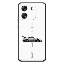 Чохол з авто Порше для Blackview Oscal Flat 1C – білий порше