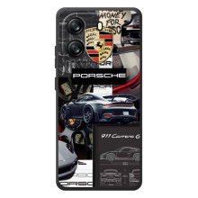 Чохол з авто Порше для Blackview Oscal Flat 1C – Колаж Порше